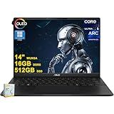ASUS Vivobook S 14 Copilot+ AI PC Laptop | 14" WUXGA OLED (100% DCI-P3 600nits HDR) | Intel 8-core Ultra 5 226v (>Ultra 7 155H) | 16GB DDR5 512GB SSD RGB Backlit Thunderbolt Win11Pro w/DLCA Accessory