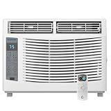 6000 BTU Window Air Conditioner w/Remote Control, Cools up to 250 Sq. Ft