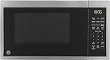 GE GCST09N1WSS Microwave Oven, 900-watt 7 Auto Cooking Settings, Child-Lock Technology, Kitchen Essentials for The Countertop, Dorm Room or Apartment, 0.9 Cu. Ft, Stainless Steel