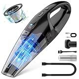 BSRCO Handheld Vacuum Cordless Rechargeable, Hand Held Vacuum Cordless with LED, USB Charge, 1.65LBs,Car Vacuum Cleaner for Car/Home/Pet