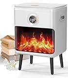 Evenchic Towel Warmer, 25L Large Luxury Towel Warmers for Bathroom with 3D Flame Screen, Auto Shut Off Even Heated Hot Towel Warmer Bucket for Towels, Bathrobes, Blankets, PJ's, Ivory White