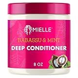 Mielle Organics Babassu & Mint Deep Conditioner with Protein, Moisturizing & Conditioning Deep Treatment, Hydrating Repair for Dry, Damaged, & Frizzy Hair (8 Oz)