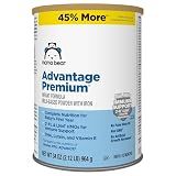 Amazon Brand - Mama Bear Advantage Premium Baby Formula Powder, 2'-FL HMO, LNnT HMOs for Immune Support, Non-GMO, 34 oz (Pack of 1)