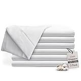 RUVANTI Unisex Birdseye Flat-Fold Cloth Diapers for Babies 3 Pack, 100% Cotton Reusable Diaper Inserts 23x23 Inches, White