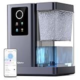 Silonn Nugget Ice Maker Countertop with APP & Voice Control, Self Cleaning Ice Machine with 3L Large Water Tank, 44lbs/24H Soft Chewable Ice, Portable Pebble Ice Maker for Home, Kitchen and Party