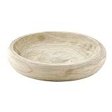 Santa Barbara Design Studio Wood Serving Bowl, Hand Carved Paulownia Wood Fruit Bowl/Decor, 11.5" Large, Natural