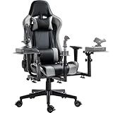 Marada Flight Joystick Hotas Mount with Chair Adjustable Compatible with Thrustmaster/Logitech A10C Hotas Warthog, X56 X52 More Stable Flight Simulator Cockpit with Seat, Not Include Gaming Devices