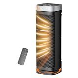 WINHL Space Heaters for Indoor Use with Thermostat, 1500W Electric Heater