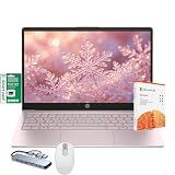 HP Ultra Thin 14" Laptop, Intel N150, 1-Y Office 365, 16GB RAM, 256GB, Pink