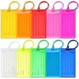 10 Pack Luggage Tags for Suitcases, Airplane Travel Essentials