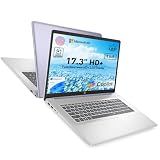 HP 17.3" Touchscreen Laptop w/Microsoft 365, 8GB RAM, 128GB SSD, Webcam w/Shutter, Fingerprint Reader, Backlit Keyboard, Microsoft Copilot Key, Intel Quad-Core CPU, Win11, Lavender