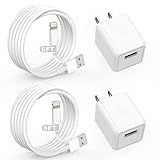 iPhone Charger,Cube iPhone Charger Travel 2Pack 6FT Lightning Cable Cord Quick Fast Charging Cord USB Wall Chargers Travel Plug Adapter for iPhone 14/13/12/11/10/X/8 Plus/XR/XS Max/7/SE/iPad,Airpods