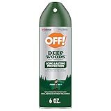 OFF! Deep Woods Insect Repellent Aerosol, Bug Spray with Long Lasting Protection from Mosquitoes and Ticks, 6 oz