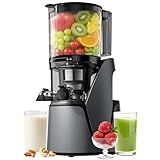 EanOruus Juicer Machines, 3-in-1 Cold Press Juicer, Premium Gray