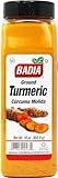 Badia Ground Turmeric Powder, 16 oz - Premium Curcuma Seasoning for Cooking, Golden Flavor & Rich Aroma