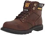CAT Men's Second Shift Steel Toe Work Boot, Dark Brown, 10