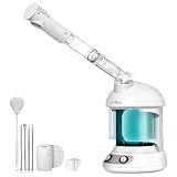 DKURQG Facial Steamer with Extendable 360° Rotating Arm (Blue)