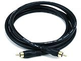 Monoprice 6ft Coaxial Audio/Video RCA Cable M/M RG59U 75ohm (for S/PDIF Digital Coax Subwoofer & Composite Video) (100619)