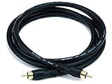 Monoprice 6ft Coaxial Audio/Video RCA Cable M/M RG59U 75ohm (for S/PDIF Digital Coax Subwoofer & Composite Video) (100619)