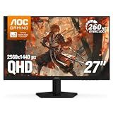 AOC 27" Gaming Monitor QHD 260Hz Overclocked IPS NVIDIA G-SYNC Q27G41ZE