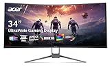 acer Nitro 34 Inch 1000R 21:9 Curved Zero-Frame QHD 3440 x 1440 Gaming Monitor | AMD FreeSync Premium | Up to 120Hz Refresh | 1ms VRB | Two Display Port 1.2 & Two HDMI 2.0 Ports | EDA343CUR J0bmiippx