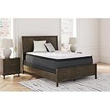 Signature Design by Ashley Limited Edition Pillow Top 13 " Pillow Top Hybrid Mattress with Gel Memory Foam, Edge Support for Cool Sleep and Pressure Relief, Queen, Fiberglass Free, Mattress In A Box