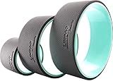 Yoga Wheel Roller for Deep Tissue Massage Pain Relief, Back Stretcher with Foam Padding Shoulder Relief Neck Relief, Back Alignment (Green, 3 Pack) 6" 10" 12" (3 Pack)