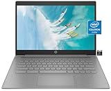 HP Chromebook Laptop Student Business (2023 Model),14‘ HD Display,Quad-Core Intel Celeron N4120 (Upto 2.6GHz),4GB RAM,64GB eMMC,HD Webcam,WiFi 5,UHD Graphics,Chrome OS +HubxcelAccessory,Modern Gray
