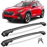 KINGGERI 300lbs Roof Rack Cross Bars Compatible with Subaru crosstrek 2024-2026 Limited/Premium/Sport (Not for Wilderness) with Raised Side Rails, Lockable Aluminum Roof Rails Crossbars Luggage