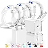 Fast Charger for iPhone Charger Fast Charging 6ft Lightning Cable,for iPhone 14 13 12 Pro Max Charger Fast Charging with 20w USB C Charger Block,Type C to Lightning Cord for iPhone 11 Pro Max/XS-White