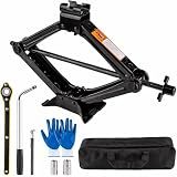 Beaiguna Portable Car Jack Kit, 2 Ton (4409 lbs) Scissor Jack for Car, Upgrade Emergency Spare Tire Changing Repair Kit, Scissor Jack Kit with Lug Wrench, Universal Vehicle Scissor Lift Jacks for SUV