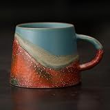 Vintage Coffee Mug 8 OZ Handmade Ceramic Coffee Espresso Cup with Handle