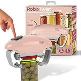 Robotwist Electric Jar Opener Top Rated for Seniors, Deluxe Model with Improved Torque, 1 Touch Automatic Easy Jar Opener for Weak Hand and Arthritis – Works on All Jar Sizes