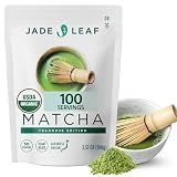 Jade Leaf Ceremonial Grade Matcha Powder, 100g / 3.53oz Resealable Pouch