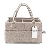 Parker Baby Co. Felt Diaper Caddy Organizer - Regular, Oatmeal