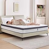 Caopu Queen Mattress, 10 inch Hybrid Mattress Queen Size in a Box, Medium Firm, Pressure Relief & Motion Isolation, Gel Memory Foam Pocket Springs, CertiPUR US Certified, 365 Nights Trial