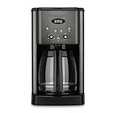 Cuisinart 12 Cup Brew Central Maker Coffee Maker, Black Stainless Steel, DCC-1200BKSNAS