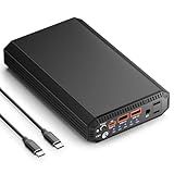 Paopaoyu Laptop Power Bank with 120W AC Outlet, 98Wh/27000mAh Portable Charger 65W PD USB C Fast Charging Laptop Battery Bank for iPhone Series, MacBook, Dell, Samsung and More