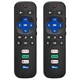 (2 Pack) Replacement Remote Control for Roku TV, for TCL Roku/Onn Roku TVs