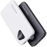 2026 2-Pack 10000mAh Portable Charger Battery Pack with Built in Cables