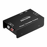 Phono Turntable Preamp,Low Noise Stereo Preamplifier with RCA Input/TRS Output, High-Fidelity Audio with 12V DCAdapter for Vinyl Phonograph - Home Audio