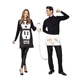 Spooktacular Creations Plug and Socket Halloween Costume Adult, Plug and Outlet Couples USB Costume for Halloween Cosplay Party (X-Large)
