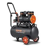 VEVOR 6.3 Gallon Air Compressor, 2 HP 3.35 CFM@90PSI Air Compressors with Max. 116PSI Pressure, Oil Free Compressor Tank for Auto Repair, Tire Inflation, Spray Painting, Woodwork Nailing