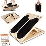 3-in-1 Slant Board & 180°/360° Balance Board, 460 LBS Capacity Calf Stretch