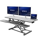VIVO Black 48 inch Standing Desk Converter, DESK-V048KB