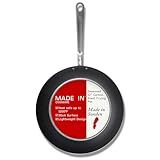 Made In Cookware - Seasoned 12" Carbon Steel Frying Pan - Professional Cookware - Crafted in Sweden - Induction Compatible