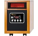 Dr Infrared Heater Portable Space Heater, Original, 1500-Watt, Cherry (Pack of 1)