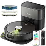 MONSGA Robot Vacuum and Mop Combo, 90 Days Self-Emptying with 8000Pa Suction, LiDAR Smart Mapping, Dual Anti-Tangle for Pet Hair, Carpet and Hard Floor