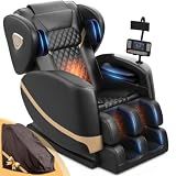 FURNIMAT Massage Chair Full Body Zero Gravity Recliner, 2026 Black Leather