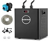 BAOSHISHAN Aquarium Chiller 79gal 1/3 HP Water Chiller for Hydroponics System with Compressor Refrigeration Special Quiet Design for Fish Tank Axolotl Coral Reef Tank (300L)